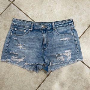 American Eagle Destroyed Tomgirl Shortie Shorts 8